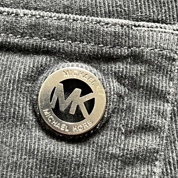 Michael Kors Pants Women's Size 6 Gray Mid Rise Skinny Corduroy - Picture 9 of 9